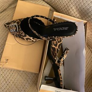 Soda Animal Print Women's Heels
